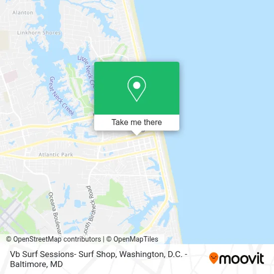Vb Surf Sessions- Surf Shop map