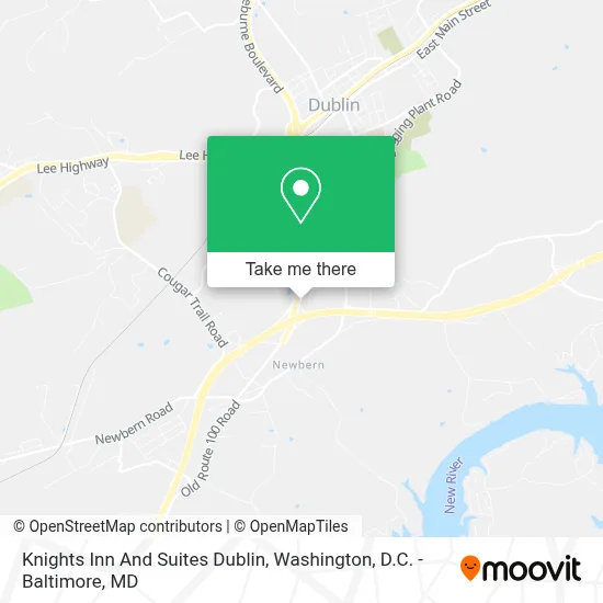 Knights Inn And Suites Dublin map