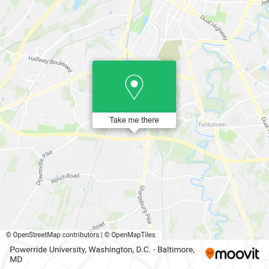 Powerride University map