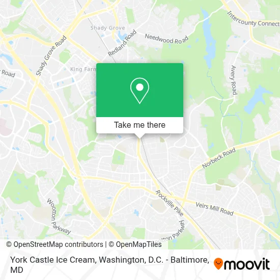 York Castle Ice Cream map