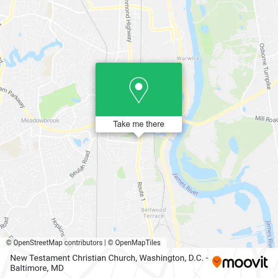 New Testament Christian Church map