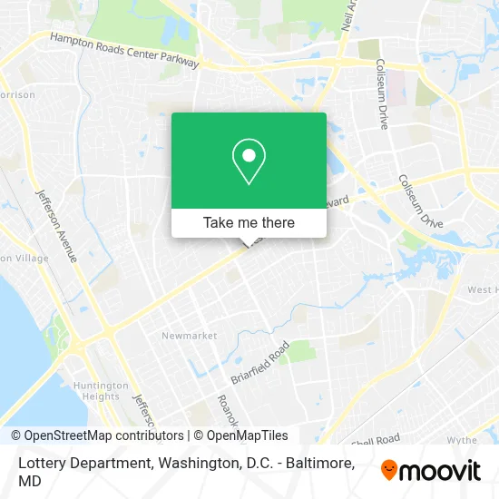 Lottery Department map