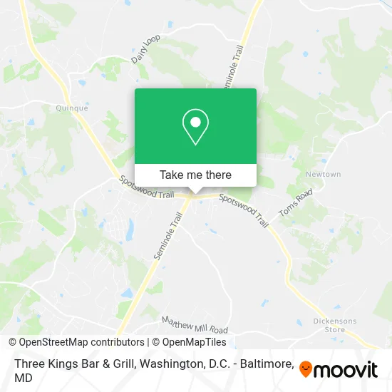 Three Kings Bar & Grill map