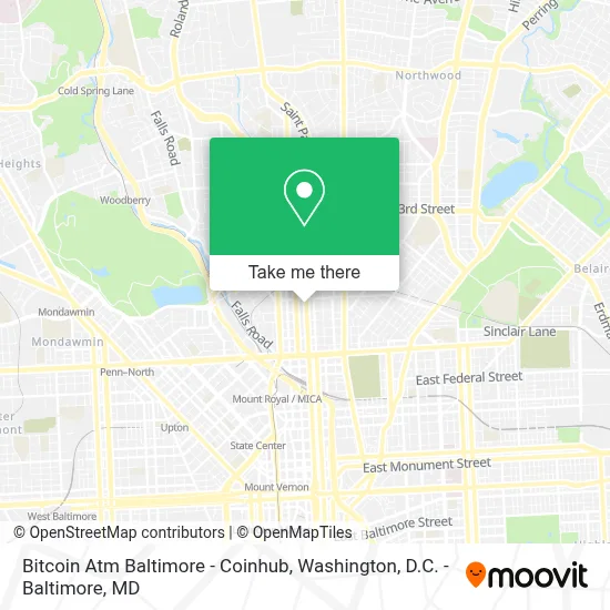 Bitcoin Atm Baltimore - Coinhub map