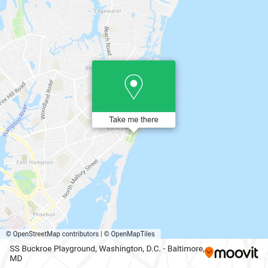 SS Buckroe Playground map