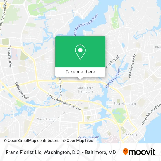 Fran's Florist Llc map