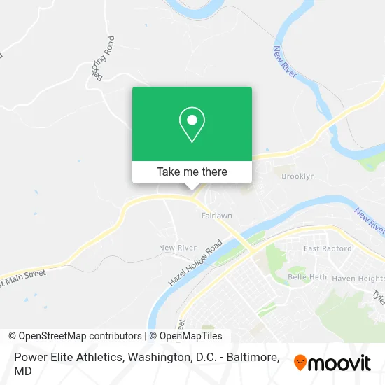 Power Elite Athletics map