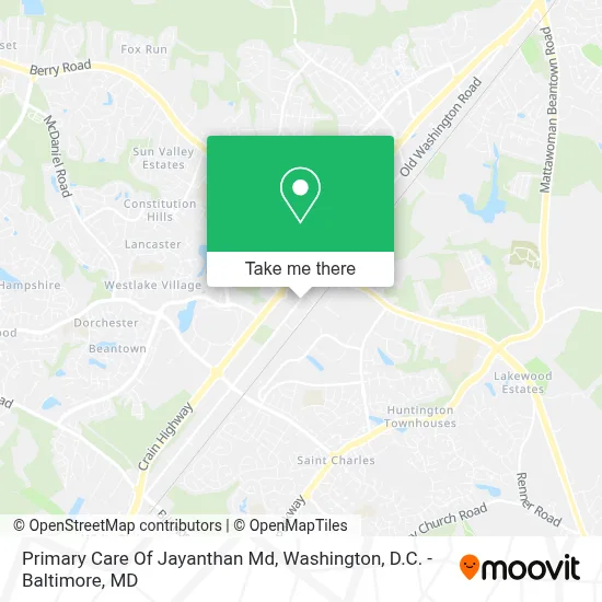Primary Care Of Jayanthan Md map
