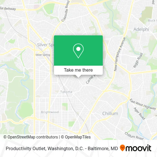 Productivity Outlet map