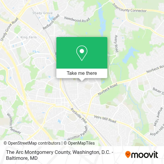 The Arc Montgomery County map