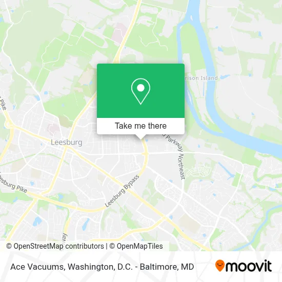 Ace Vacuums map