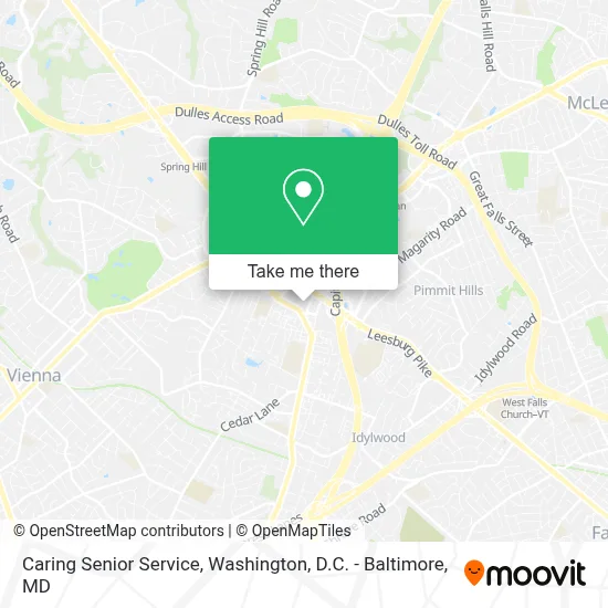 Caring Senior Service map