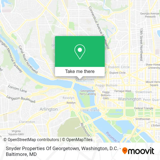 Snyder Properties Of Georgetown map