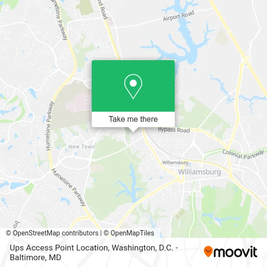 Ups Access Point Location map