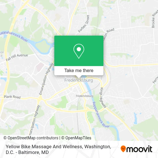 Yellow Bike Massage And Wellness map