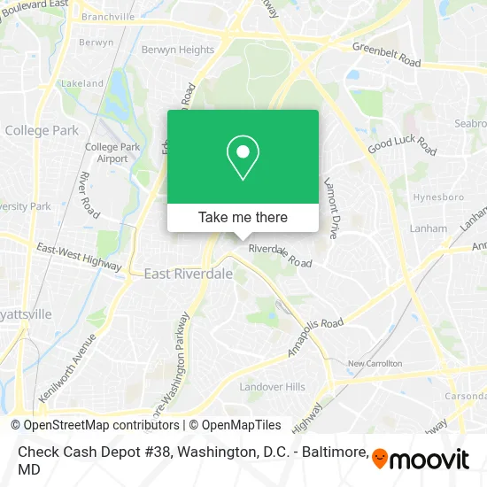 Check Cash Depot #38 map