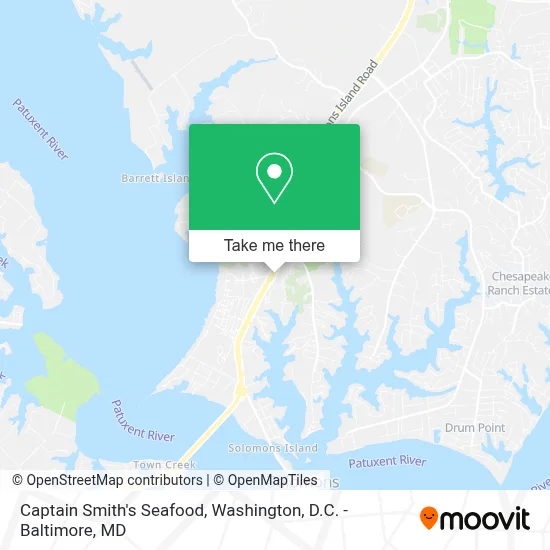 Captain Smith's Seafood map
