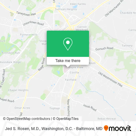 Jed S. Rosen, M.D. map