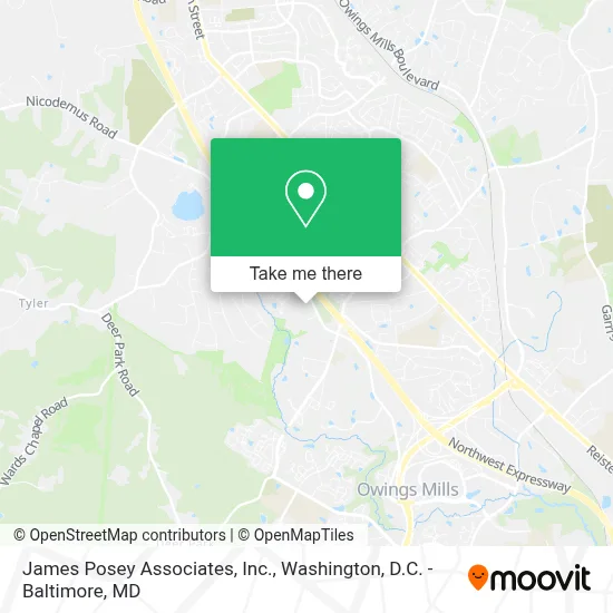 James Posey Associates, Inc. map