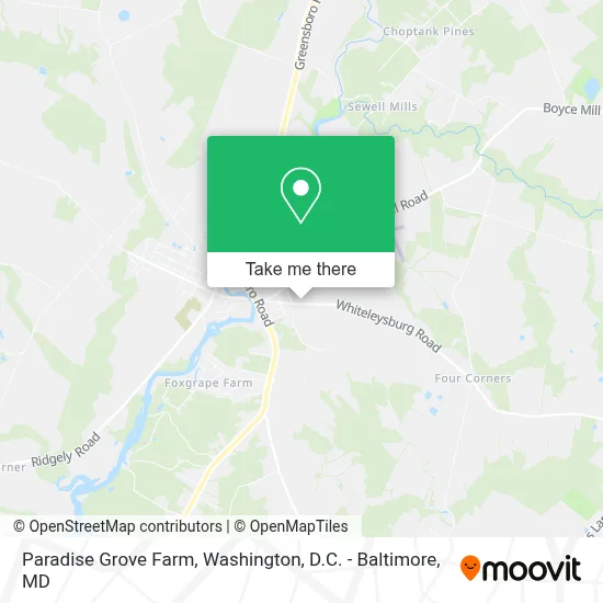 Paradise Grove Farm map