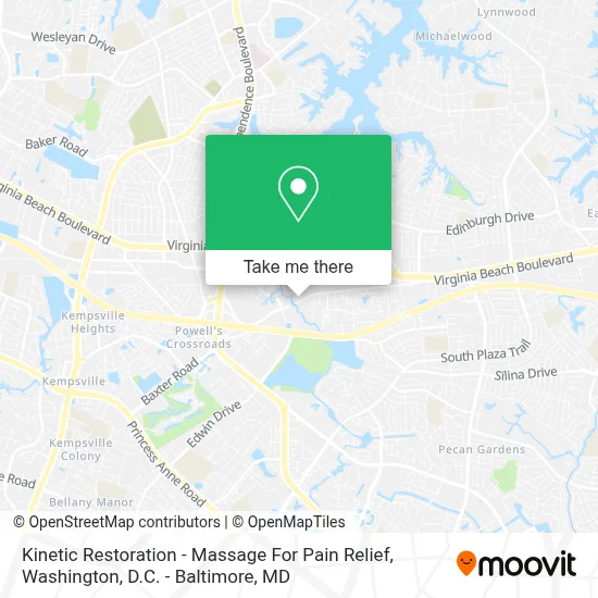 Kinetic Restoration - Massage For Pain Relief map