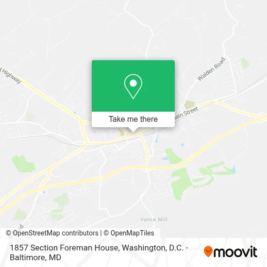 1857 Section Foreman House map
