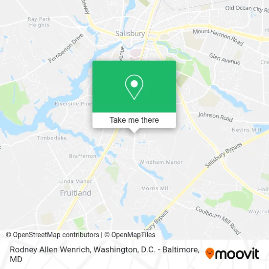 Rodney Allen Wenrich map