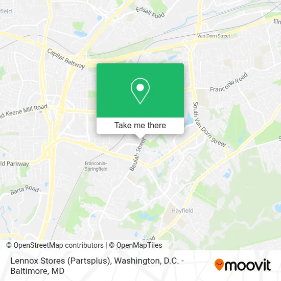Lennox Stores (Partsplus) map