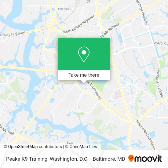 Peake K9 Training map