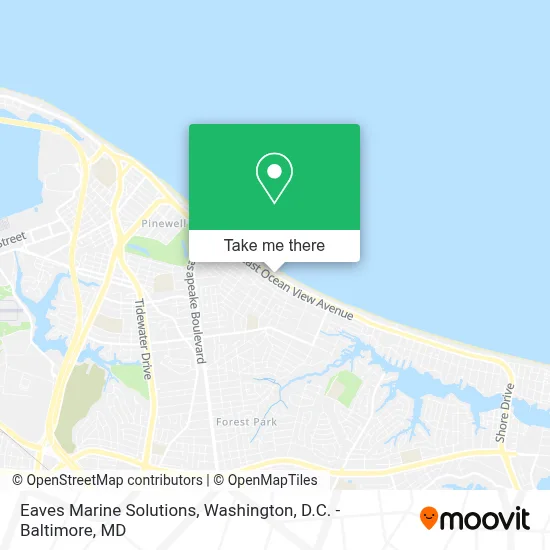 Eaves Marine Solutions map