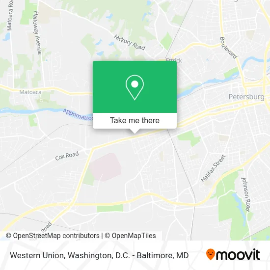 Western Union map