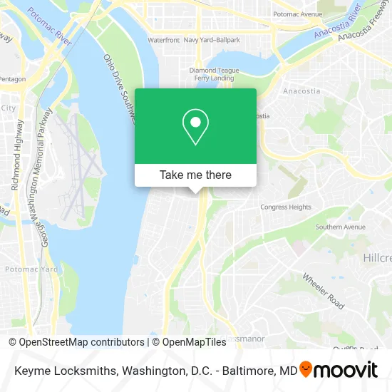 Keyme Locksmiths map