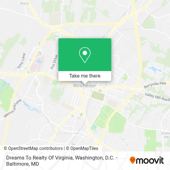 Dreams To Realty Of Virginia map