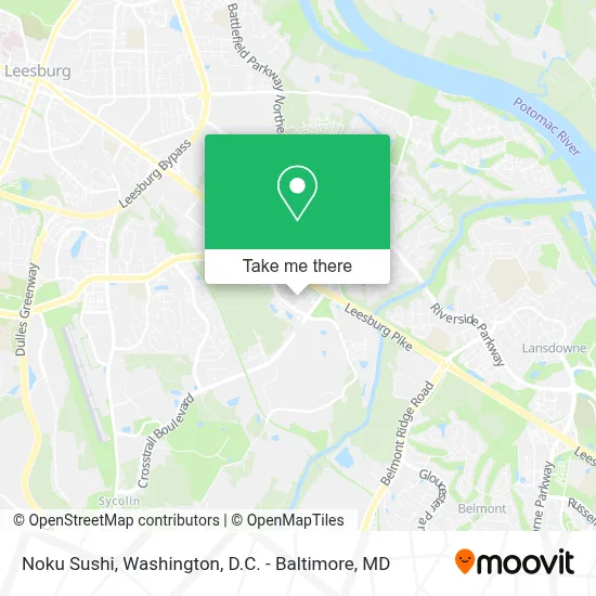 Noku Sushi map