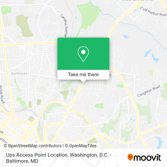 Ups Access Point Location map