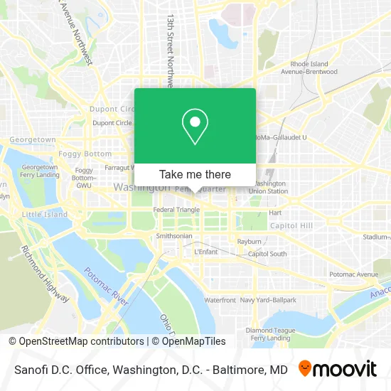 Sanofi D.C. Office map