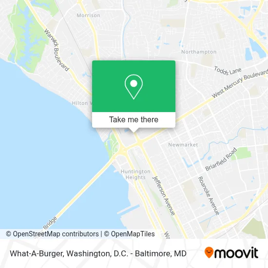 What-A-Burger map
