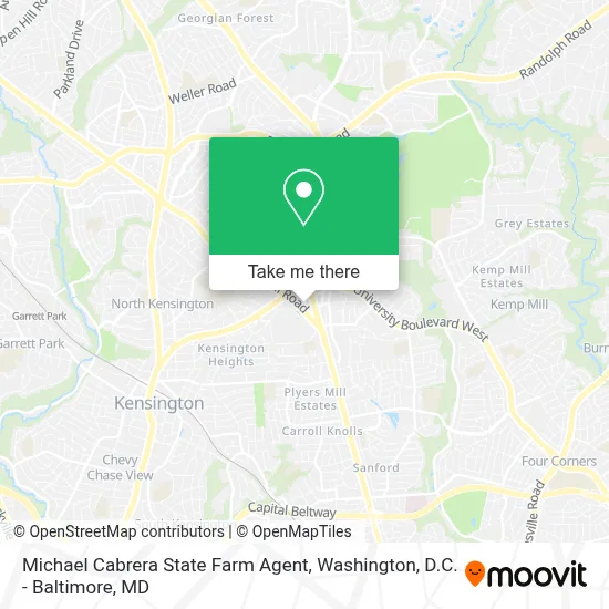 Michael Cabrera State Farm Agent map