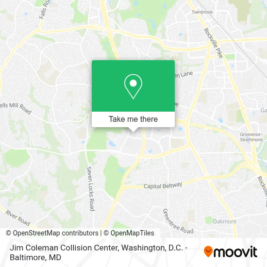 Jim Coleman Collision Center map