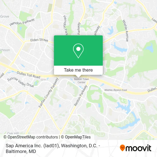 Sap America Inc. (Iad01) map