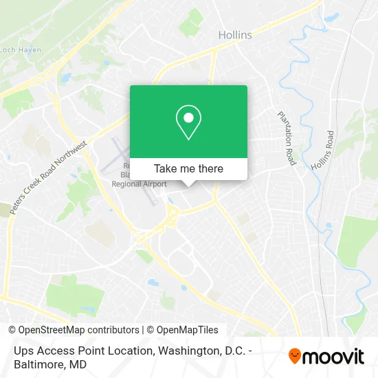 Ups Access Point Location map