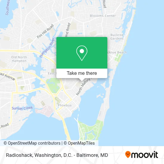 Radioshack map