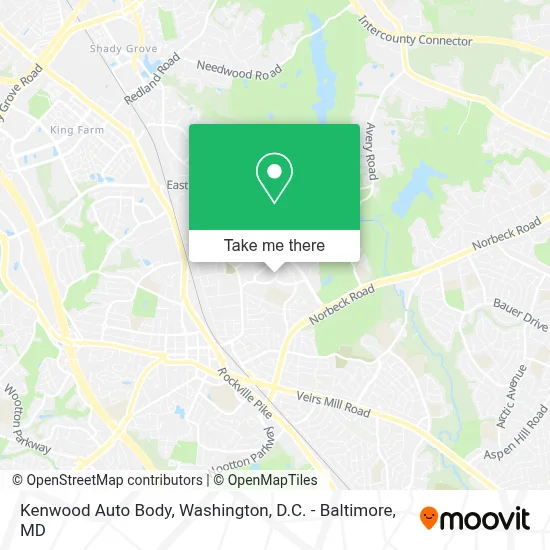 Kenwood Auto Body map