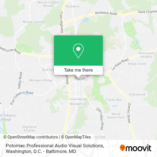 Potomac Professional Audio Visual Solutions map