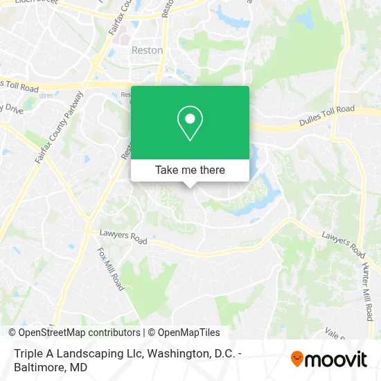 Triple A Landscaping Llc map