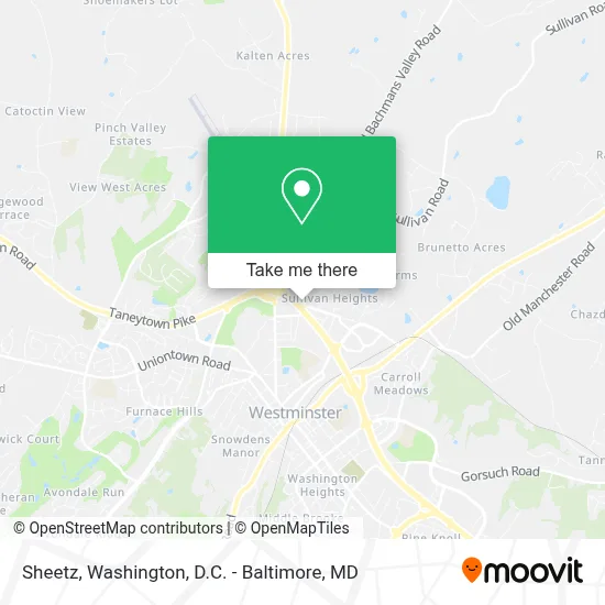 Sheetz map