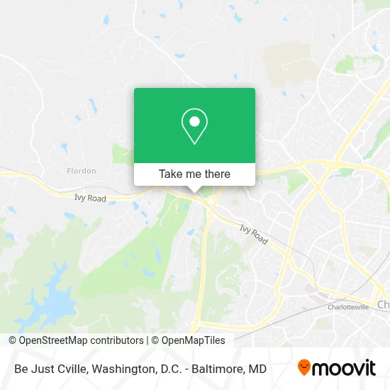 Be Just Cville map
