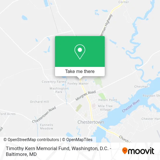 Timothy Kern Memorial Fund map