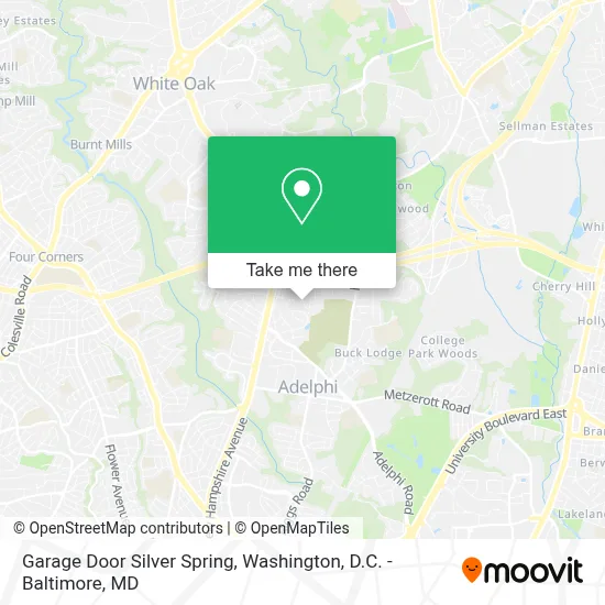 Garage Door Silver Spring map