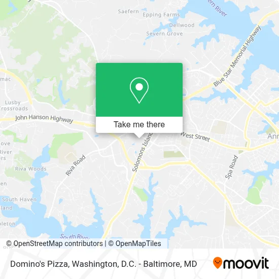 Domino's Pizza map